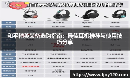 和平精英装备选购指南：最佳耳机推荐与使用技巧分享