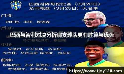 巴西与智利对决分析哪支球队更有胜算与优势
